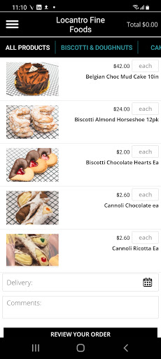 Locantro Fine Foods Screen 2