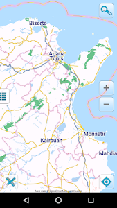 Map of Tunisia offline Unknown