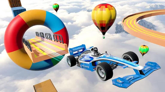 方程式賽車特技表演 - 不可能的軌道車行駛3D(圖5)-速報App