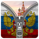 Russia Flag Zipper LockScreed icon