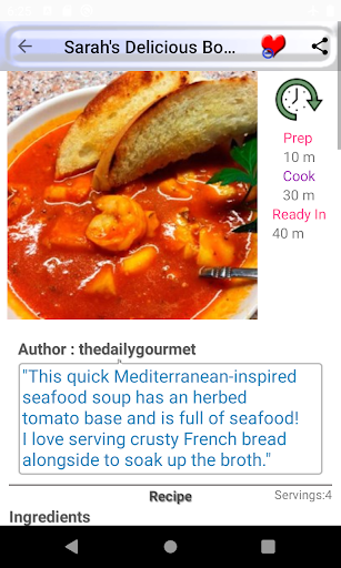 Sauce cuisine: salsa recipe Screen 2
