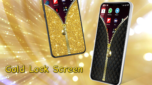Android application Gold Lock Screen screenshort