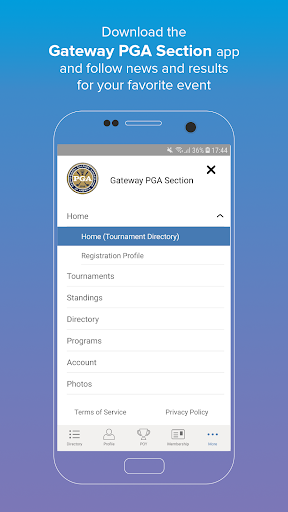 Android application Gateway PGA Section screenshort