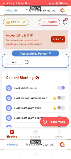 Android application Blocker Mode Pro - Quit Porn screenshort