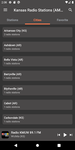 Kansas Radio Stations Screen 2