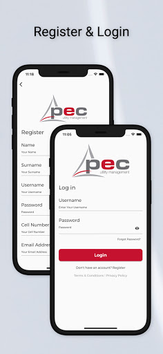 Android application PEC Utility Management screenshort