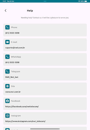 NWI Cliente Screenshot
