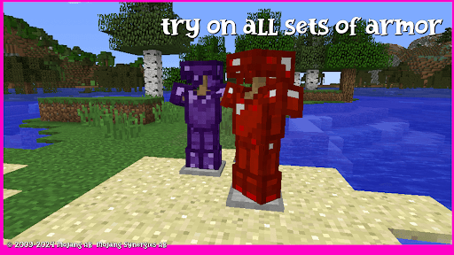 Android application armor mod for minecraft screenshort