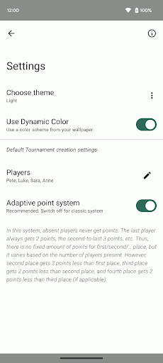 Tournaments Screen 2