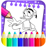 Paint Donalde Coloring of Duck icon