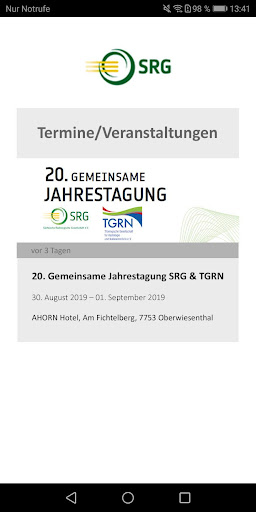 SRG Mitglieder-App Screen 3