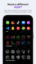 Vera Outline Black: Icon Pack