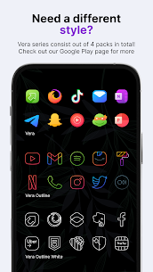 Vera Outline Black Icon Pack Patched APK 7