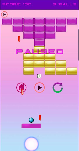 Android application Retro Paddle Ball Classic Game screenshort