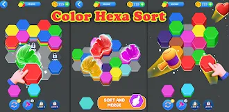 Game screenshot Hexa Color Sort mod apk
