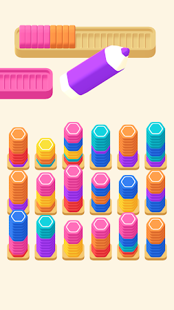 Game screenshot Pencil Stack Color Sort apk download