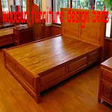 wooden furniture design beds icon