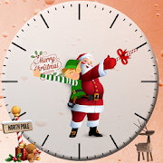 Christmas Santa clock widget  Icon