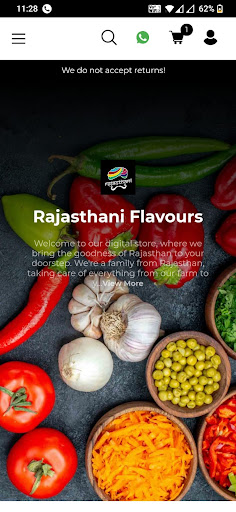 Android application Rajasthani Flavours screenshort
