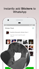 Screenshot 5 Realistic Romantic Stickers android