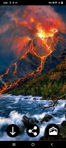 Android application Volcano Wallpapers screenshort