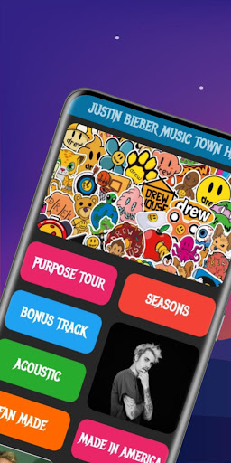 Android application Justin Bieber Music Town Hall screenshort