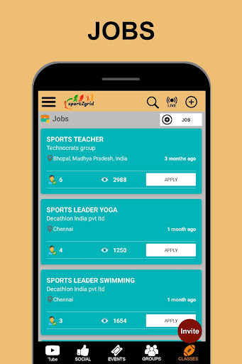 Android application SportZGrid - Sports and Fitnes screenshort