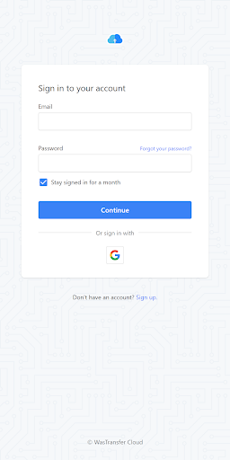 File Cloud Storage Space Screen 2