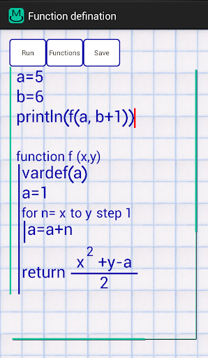 Screenshot of Math Codings
