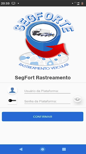 Android application SegForte Rastreamento screenshort