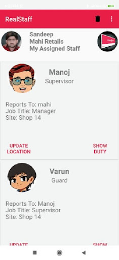 RealStaff Screen 2