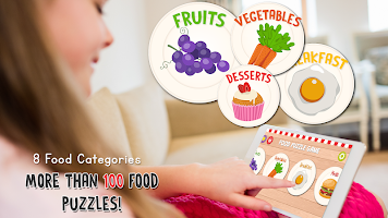 screenshot of Food Puzzle for Kids
