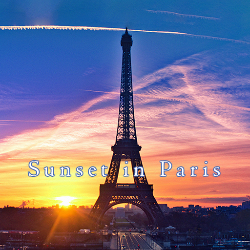 Sunset in Paris Theme +HOME logo