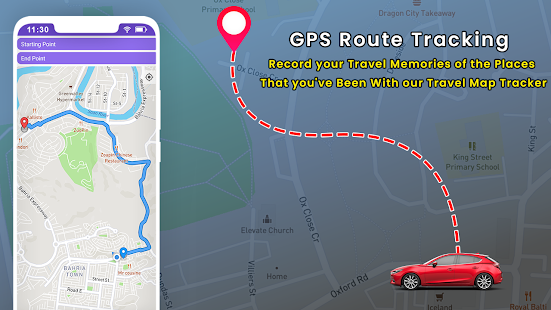 GPS Tracking Maps Route Finder