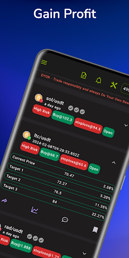 Android application Crypto Cat Signals screenshort