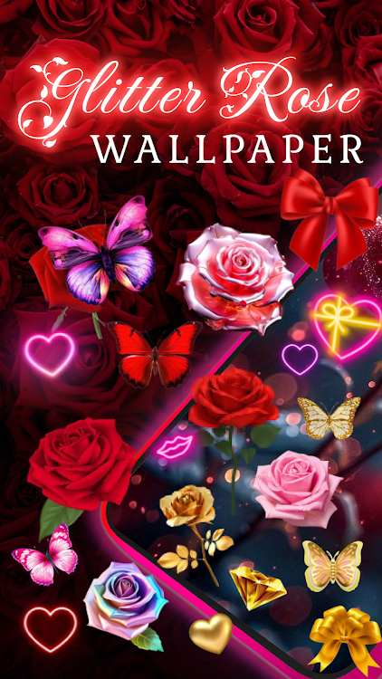 Glitter Rose Wallpaper Glitzy - 1.0.0 - (Android)