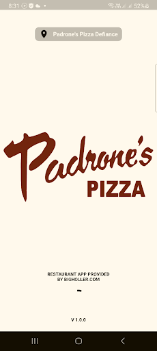 Android application Padrone’s Pizza Defiance screenshort
