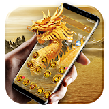 Golden dragon launcher theme &wallpaper icon