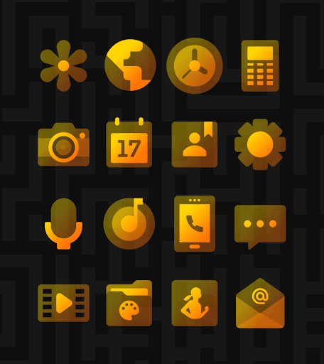 Screenshot of Himawari Yellow - Icon Pack