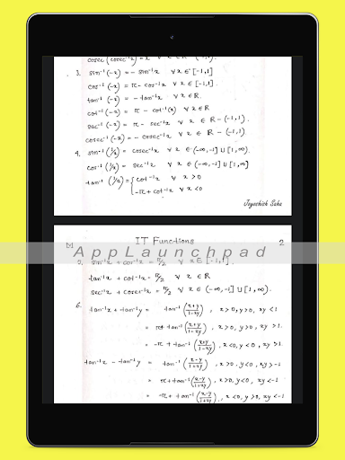 JEE Handwritten Notes