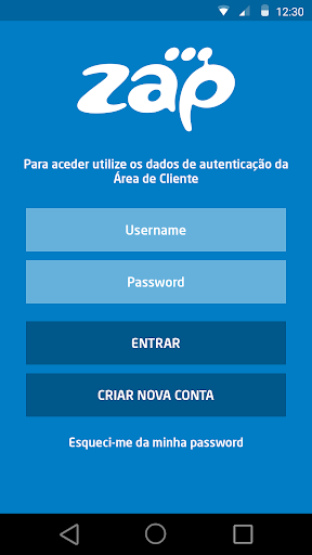 Android application ZAP PLAY screenshort