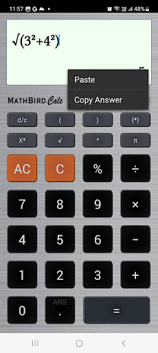MathBird Calculator Screen 3