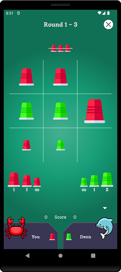 #4. Ultimate Tic Tac Toe (Android) 由: Giggle Goblin Games