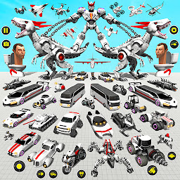 图标图片“恐龙机器人汽车游戏：机器人游戏”