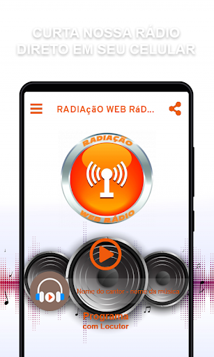 Android application Radiação Web Rádio screenshort