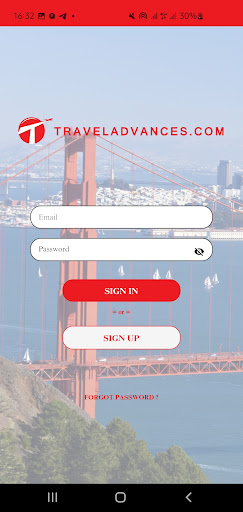 TRAVELADVANCES Screen 2