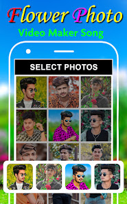 Screenshot 15 Flower photo video maker song android
