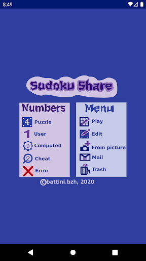 Android application Sudoku Share screenshort