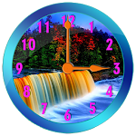 Waterfall Clock Widget Apk