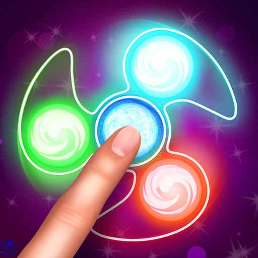 Glow Fidget Hand Neon Spinner Toy